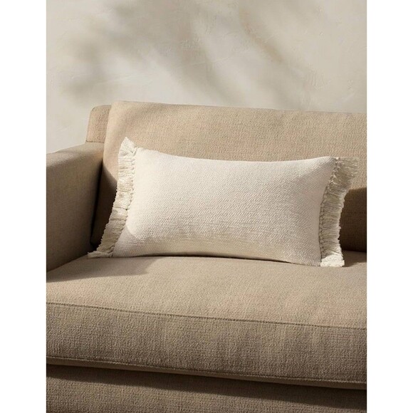 Loloi Magnolia Home by Joanna Gaines Jett Collection Ivory 13x21 Fringe Trim New - Picture 1 of 5